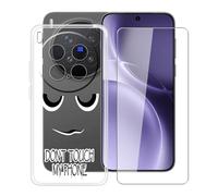 YQINHHME Funda para Vivo X300 Pro (6.78 ") + Protector de Pantalla Cristal Templado, Funda de Silicona Suave Ultrafina Anti-rasguños TPU Carcasa Case para Vivo X300 Pro - DUO6