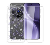 YQINHHME Funda para Vivo X300 Pro (6.78 ") + Protector de Pantalla Cristal Templado, Funda de Silicona Suave Ultrafina Anti-rasguños TPU Carcasa Case para Vivo X300 Pro - XT35