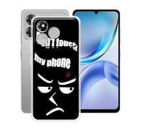 YQINHHME Funda para ZTE Blade A36 (6.75 "), Ultrafina Antichoque y Antiarañazos Protector Case Cover Suave Premium Gel TPU Silicona Bumper Carcasa para ZTE Blade A36 - No me Toque