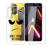 YQINHHME Funda para ZTE Nubia Neo 3 (6.80 ") + Protector de Pantalla Cristal Templado, Funda de Silicona Suave Ultrafina Anti-rasguños TPU Carcasa Case para ZTE Nubia Neo 3 - DUO5