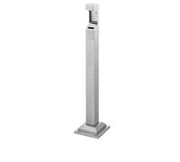 YQINQIN83B ceniceros Exteriores Ceniza Impermeable for Hotel, contenedor de Basura Vertical Plateado for Recoger Colillas de Cigarrillos Cenicero de pie para Exteriores