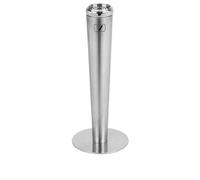 YQINQIN83B ceniceros Exteriores Cesto de Basura de Acero Inoxidable for Cenizas de Exterior e Interior con extinción de Humo. Cenicero de pie para Exteriores(Silver)
