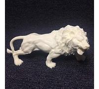 YQLKD Decoración del Hogar De Estatuilla Estatua De Decoración De Escultura De Estatua De León Feroz Blanco