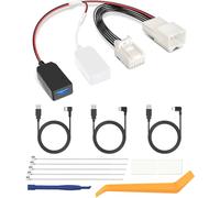 YQMAJIM Adaptador de Corriente DashCam (10P Tipo E) Compatible con Mazda 2017+ CX5, CX9 con Espejo sin Marco, Cable Adaptador de Cargador de cámara de salpicadero Integrado USB a GPS para Espejo de