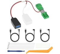 YQMAJIM Adaptador de corriente DashCam, (7P tipo A) compatible con Honda CRV, Civic, Accord, Acura, USB integrado a GPS, radar, espejo, cámara de salpicadero, cable adaptador de cargador, instalación