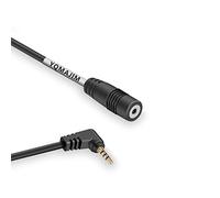 YQMAJIM - Cable de extensión para cámara de visión trasera (2,5 mm, 4 pines, 6,5 pies, macho a hembra)