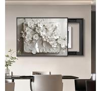 YQMHEZ Copertura del Pannello Elettrico for Pittura Decorativa Della Scatola del Contatore, for L'ufficio Domestico del Soggiorno(Black A,70x50cm/27.6x19.7in)