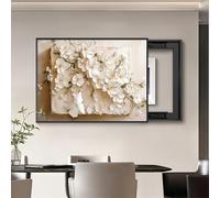 YQMHEZ Copertura del Pannello Elettrico for Pittura Decorativa Della Scatola del Contatore, for L'ufficio Domestico del Soggiorno(Black B,60x45cm/23.6x17.7in)