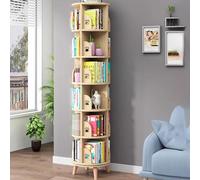 YQMHEZ Estantería Giratoria, Organizador con Patas de Mesa, Expositor Giratorio de 360 grados, Estantería de Esquina Pequeña para Espacios Reducidos, Estante de Exhibición para Libros(6 Tier: 201cm)