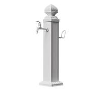 YQMHEZ Grifo Anticongelante, Columna de Agua Vertical Independiente for Jardín con Grifo, Fuente Decorativa for Exteriores, Soporte Cuadrado for Manguera Riego de Granjas, Pastos Y Patios(112cm/44in)