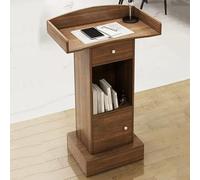YQMHEZ Soporte de podio de Madera, Atril Profesional, Soporte de Púlpito para conferencias de presentación, mostrador de recepción, para aulas/conferencias/auditorio/Iglesia (Color : Coffee Color)