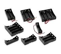 YQNISCU Cajas for Banco de energía de Carga de batería de Litio 18650, contenedor de Caja de Almacenamiento con Soporte for baterías 1x 2X 3X 4X (Dip 4X)(2X with DC Plug)