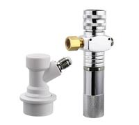 YQNISCU Cargador de nitrógeno, 0-30PSI Mini Cargador de nitrógeno Goteo Nitro Preparación en frío Regulador de café holandés Conector de Gas for Recarga de café Helado(Tipo 1)(Type 1)
