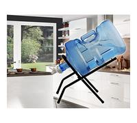 YQNISCU Jarra de Agua Jarra de Agua de Acero Inoxidable de 3-5 galones, Soporte dispensador Plegable más Fresco, Soporte Antideslizante Resistente al óxido for Acampar al Aire Libre -