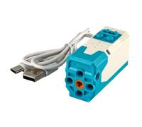 YQNISCU Modificación de tecnología Recargable, Bloques de construcción de Motor M, ensamblajes eléctricos, Motor de Potencia 9686 con batería de Litio