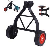 YQNISCU Ruedas de Soporte for cortacésped, Accesorio for Ruedas de cortacésped, Auxiliar Ajustable, for Caminar detrás del Weed Wacker, Verde -(Black)