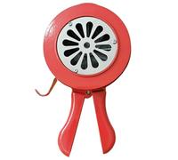 YQNISCU Sirenas de Ataque aéreo, Sirenas de Mano con manivela Plegable, aleación de Aluminio roja, portátil for Asalto, Emergencia, Taladro de Defensa -