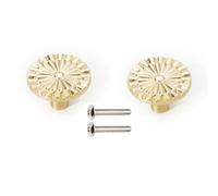 YQOLG87 Tiradores para armarios y cajones,Manija dorados para Gabinete,Perilla de aluminio para Armario, Pomo semicirculares para muebles con tornillos,para hogar,oficina y baño.,Gold-1.18in/30mm