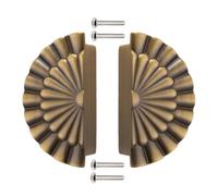 YQOLG87 Tiradores para armarios y cajones,Manija dorados para Gabinete,Perilla de aluminio para Armario, Pomo semicirculares para muebles con tornillos,para hogar,oficina y baño.,Bronze-3.5in/88mm