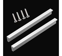 YQOLG87 Tiradores para Muebles,Manijas para cajones,Blanco Armario Tire Manijas,Hardware de aleación de Aluminio sólido,para Cocina Baño Gabinete Closet,2 Pieza,120mm/4.7in