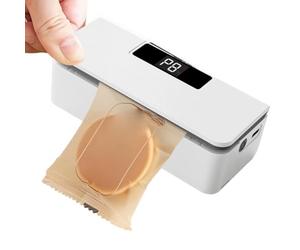 Yqooup Selladora De Vacío De Alimentos | Herramienta de sellado magnético | Selladora Y Cortadora De Bolsas Para Snacks 2 En 1 | para restaurante apartamento hogar cocina hotel