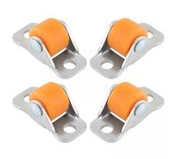 Yqqhrbm 6 Piezas Rueda Lineal para Muebles Rueda Fija Direccional Rueda Pequeña Caster Rueda de Repuesto Goma TPE Duradera de Movimiento Suave Y Silencioso Ad, 5 piezas