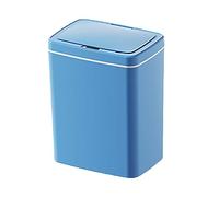 Yqqhrbm Bote de Basura Inteligente con Tapa Automática Basurero Manos Libres Rectangular Cubeta de Almacenamiento para Desechos con Sellado Inteligente Adecua, 16L Azul