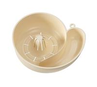 Yqqhrbm Cesta Escurridora para Fregadero de Cocina. Cesta Multiusos con Forma Lavar Variadas. Ideal para El Hogar, Blanco Crema, Individual