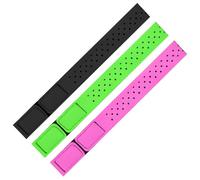 YQQYG Coros - 3 bandas de repuesto para monitor de frecuencia cardíaca Orange Theory, correa suave ajustable para monitor de frecuencia cardíaca para Theory Fitness (negro, verde, rojo rosa)