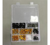 YQSD Tornillos Y Pernos De Motocicleta para Kawasaki ZX6R 2010 ZX6R/636 ZX636 ZX-6R 2007-2016 Kit De Tornillos Tuercas De Fijación para Carenado Tornillos del carenado(Oro)