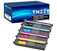 YQSLPBM TN229 - Paquete de 4 cartuchos de tóner BK/C/M/Y compatibles con | Repuesto para tóner Brother TN229XL compatible con HL-L3220CDW, L3280CDW, L3295CDW, L3300CDW, MFC-L3720CDW, L3765CDW