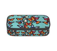 YQTGBCED Estuche organizador multifunción de gran capacidad con estampado de mariposas y violonchelo, Black, Talla única, Funda para llave