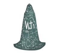 YQTGBCED Formulas Shapes Theory - Capa con capucha para Halloween, estilo renacentista, perfecta para juegos de rol y fiestas