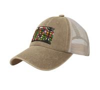YQTGBCED Introducción de varias gorras de béisbol de malla vaquera con estampado de verduras, elegante sombrero para hombre, para uso diario, deportes y viajes, natural, Talla única
