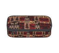 YQTGBCED Lodge - Estuche organizador multifunción con estampado de ciervos y peces de gran capacidad, Black, Talla única, Funda para llave