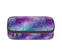 YQTGBCED Magic Space Print - Estuche para bolígrafos de gran capacidad con organizador, material de tela Oxford, múltiples compartimentos, Black, Talla única, Neceser de maquillaje