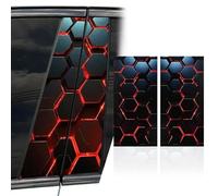 YQVDQRTXS Etiqueta Engomada Decorativa del Pilar B, para Hyundai Santa FE/Santa-FE Hybrid 2018-2023 2024 2025 Tira Cubierta Central Marco Ventana Resistente Rayones Etiquetas