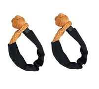 YQVEOT Cabrestante Elevador 17.2ton, 37900 Libras, grillete Suave ATV UTV Remolque de Remolque de Remolque U Hook Banco Cuerda Cuerda Nudo Polietileno Rope Rescate Realización Self Rescue(Oranje)