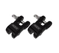 YQVEOT Cabrestante Elevador Montacargas eléctrico RC Gancho de Remolque de Mancha de Metal de automóviles for 1/10 RC Axial de la Oruga(2PCS Black)