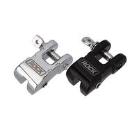 YQVEOT Cabrestante Elevador Montacargas eléctrico RC Gancho de Remolque de Mancha de Metal de automóviles for 1/10 RC Axial de la Oruga(Black and Silver)