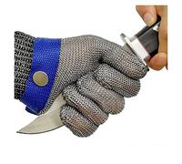 YQVEOT Guantes de alambre de acero inoxidable, guantes de trabajo de seguridad tejidos resistentes a los cortes, guantes de cocina de hierro y Metal for matar peces - Guantes de trabajo(3XL)