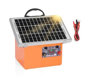 YQVEOT Pastor Electrico, Cargador Solar for Cerca eléctrica de 20 Millas, Controlador energizador de 0,5 J, Cargador Solar for Cerca para Animales