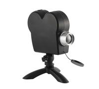 YQVEOT Proyector holográfico de Halloween y Navidad, 12 películas integradas, Proyector de películas a todo color, 4x6 pies, Negro