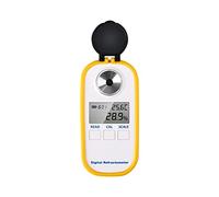 YQVEOT Refractómetro, Medidor de Alcohol de Vino Digital portátil, refractómetro, Pantalla LCD, probador de Alcohol, Herramientas, Accesorios de medición