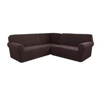 YQWUIJS Fundas de sofá en Forma de L, seccionales, Suaves, Gruesas y elásticas, para el hogar, cafeterías, Clubes, restaurantes, Lavables a máquina, 7 plazas