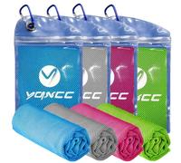 YQXCC 4 Toallas de Enfriamiento, 120 x 30 cm, Toalla de Hielo