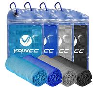 YQXCC Toalla refrescante 4 piezas 120 x 30 cm, toalla de hielo de microfibra para enfriamiento instantáneo - para yoga, playa, golf, viajes, gimnasio, deportes, natación