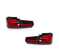 YQXMYGS Ajuste for B//M//W 3 Series F30 F35 2013-18 Par de luces traseras LED Parpadeo de agua que fluye Conjunto de luces traseras de automóvil Plug and Play Lámparas traseras(Red)