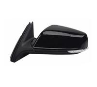 YQXMYGS Compatible con Chevrolet Malibu 2010-2018, conjunto de espejo retrovisor for automóvil, accesorios, espejo calefactable plegable eléctrico automático con luz.(BLACK 7 Wire Left)