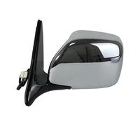 YQXMYGS Espejo retrovisor lateral exterior de puerta de coche, plegable eléctrico de 3 cables, compatible con Toyota Land Cruiser LC100 4500 4700 LX470 1998-2007(Chrome Left)